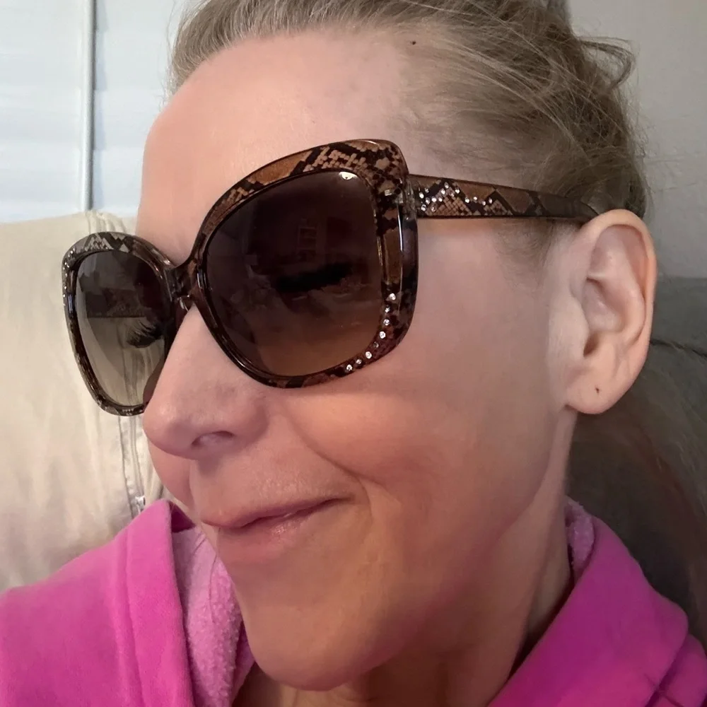 Guess Snake Pattern Tortoise Sunglasses